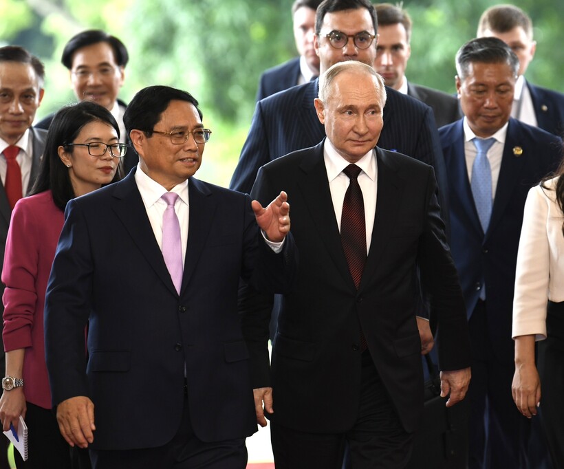 Hai nhà lãnh đạo của hai nước Việt - Nga.
