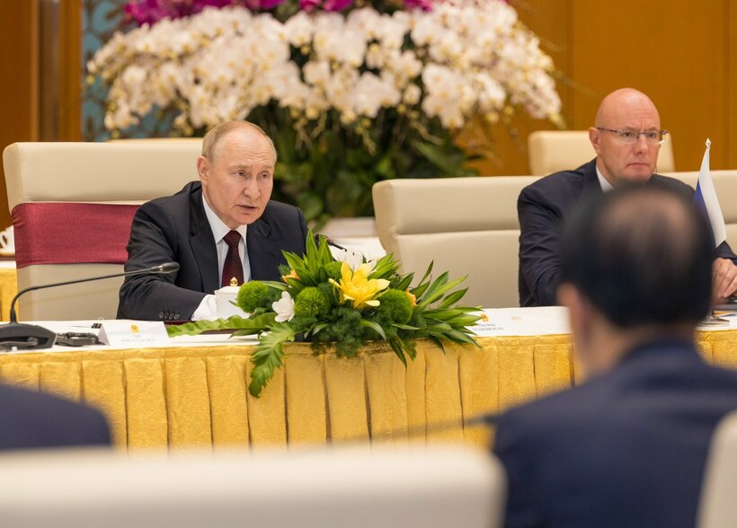 Tổng thống Nga Putin trong cuộc hội kiến.