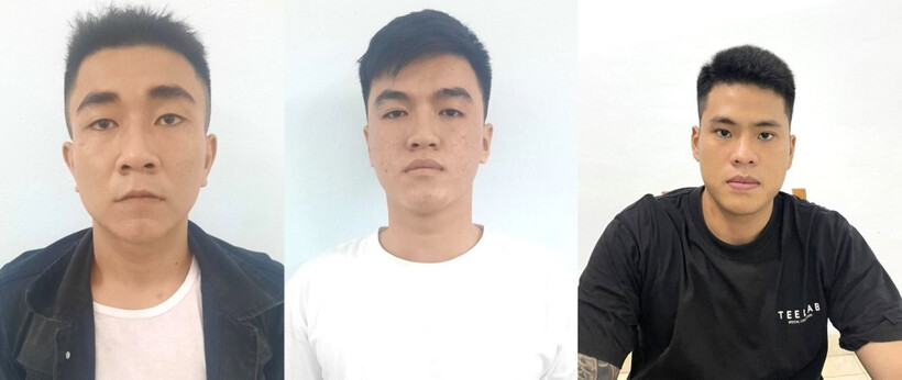 Các đối tượng Phan Chỉ Thiên, Trần Xuân Thịnh và Lê Minh Long. (Ảnh: Công an)