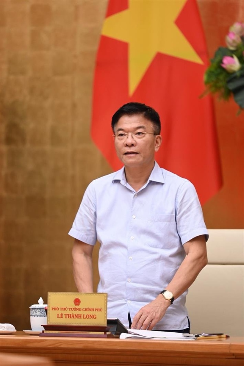 Phó Thủ tướng Chính phủ Lê Thành Long phát biểu tại cuộc họp về công tác chuẩn bị, tổ chức Kỳ thi tốt nghiệp THPT năm 2024