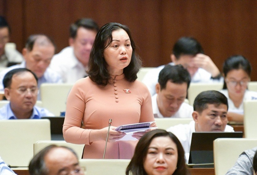 Đại biểu Huỳnh Thị Phúc, đoàn Bà Rịa – Vũng Tàu (Ảnh: Media Quốc hội).