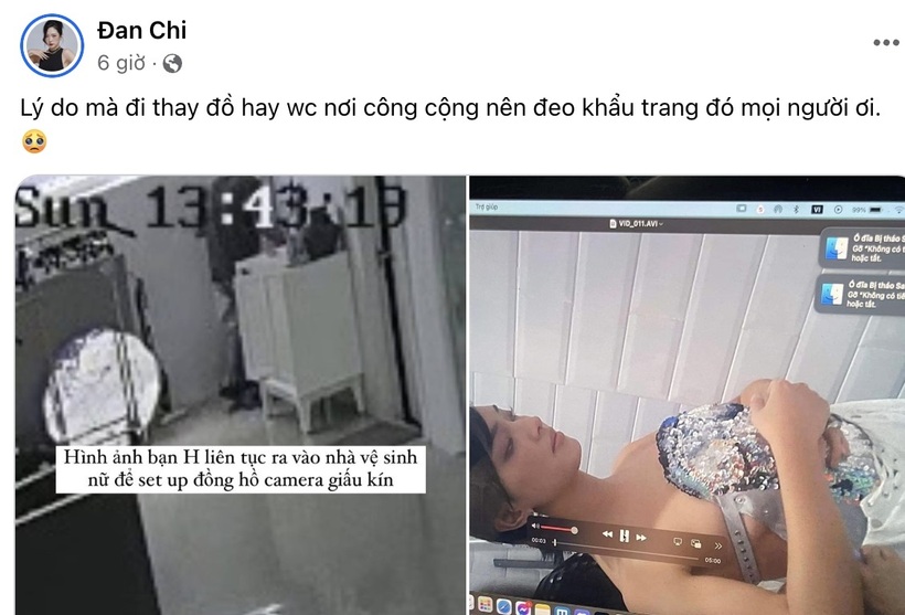 Nhiều người mẫu, KOL khác như Đan Chi cũng chia sẻ lại bài đăng của Châu Bùi để đề cao cảnh giácghi lại rất rõ nét