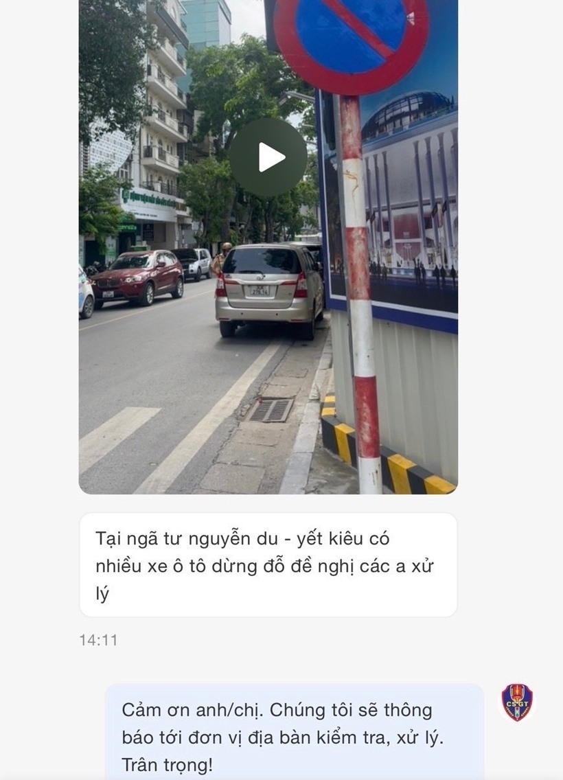 Phòng CSGT tiếp nhận video, hình ảnh vi phạm TTATGT của người dân
