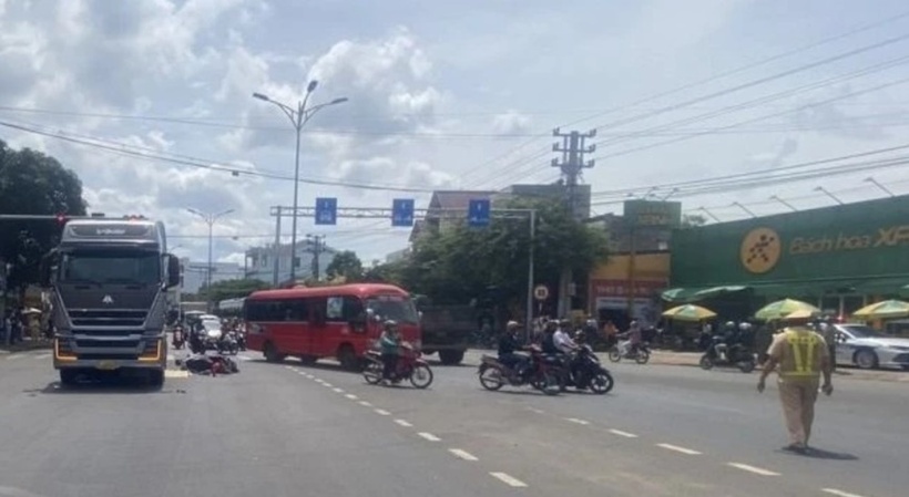 Hiện trường xảy ra vụ tai nạn. Ảnh: PLO.