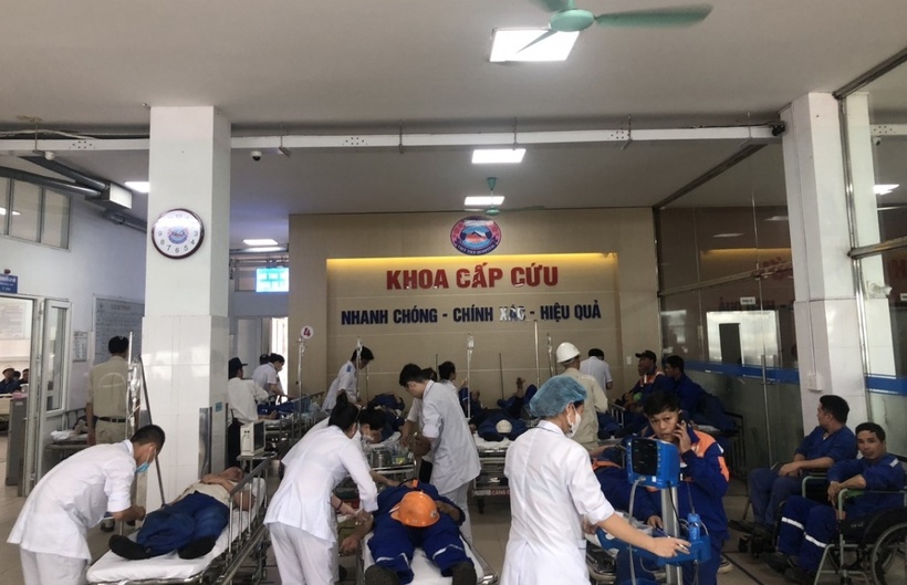 Gần 70 bệnh nhân cấp cứu, theo dõi tại Bệnh viện Hữu nghị Việt Tiệp, Hải Phòng. (Ảnh: VOV)