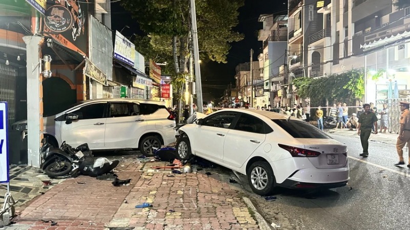 Hiện trường xảy ra vụ tai nạn. Ảnh: Báo CAND.