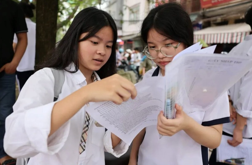 Hơn 29.000 thí sinh đạt 40 điểm trở lên kỳ thi vào lớp 10 Hà Nội. Ảnh: Gi áo dục Thủ đô