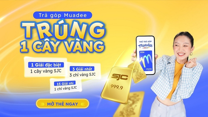 Trúng vàng cực nhàn với thẻ trả góp Muadee by HDBank - 1