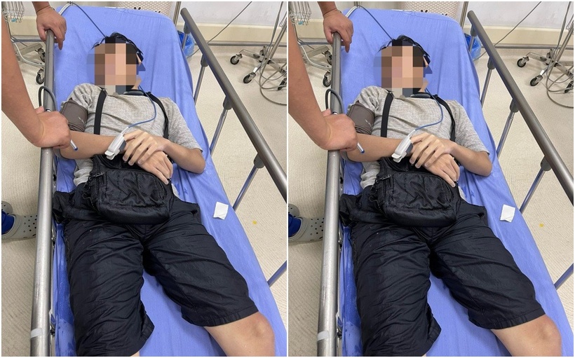 Nam sinh được cứu sống kịp thời. (Ảnh: VTC News)
