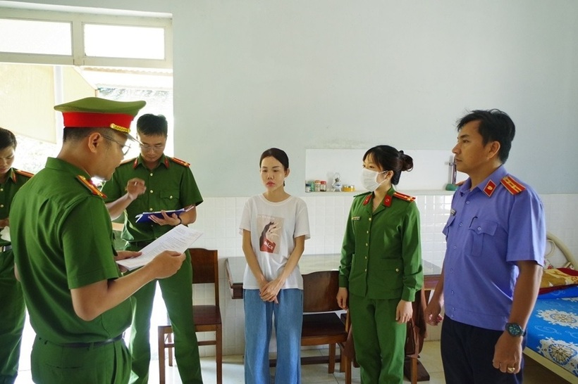 Chiếm đoạt 800 triệu đồng, "nữ doanh nhân" ở Ninh Thuận bị bắt. Ảnh: VOV