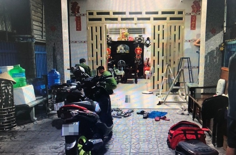 Hiện trường vụ án. Ảnh: Người Lao Động