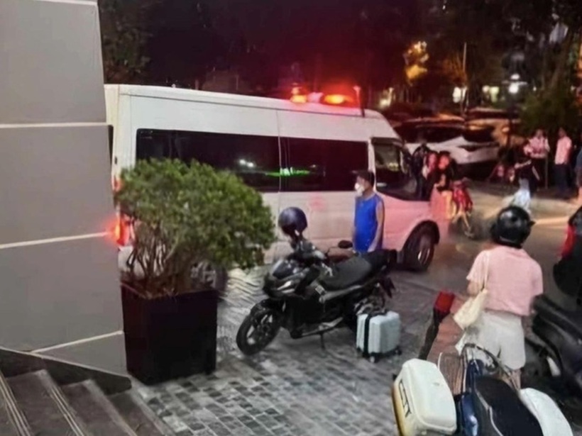 Chung cư nơi xảy ra nghi án bé trai 11 tháng tuổi bị bố sát hại. Ảnh: Người lao động