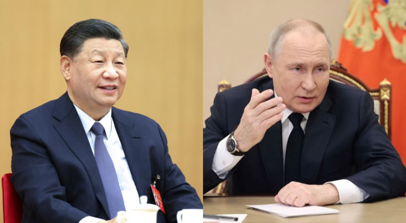 Chủ tịch Trung Quốc Tập Cận Bình và Tổng thống Nga Vladimir Putin. Ảnh: Getty