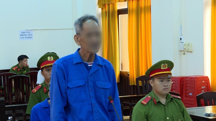 Bị cáo Danh Rương tại phiên toà. Ảnh: Công Lý