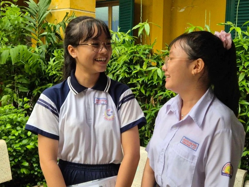 Thí sinh tham dự kỳ thi lớp 10 tại TP.HCM. (Ảnh: Pháp luật TP.HCM)