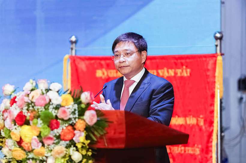 Bộ trưởng Bộ GTVT Nguyễn Văn Thắng phát biểu tại buổi lễ