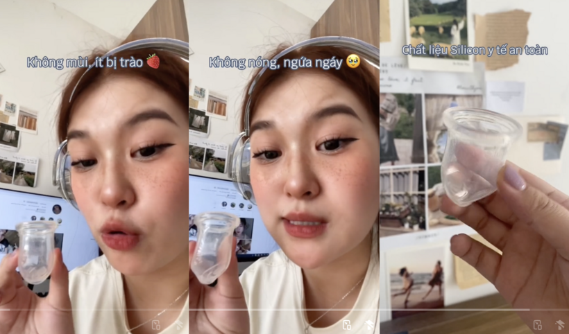 “Nguyệt Busine" nổi tiếng với các clip giáo dục giới tính”18+” review chân thực về cốc nguyệt san La Cup.