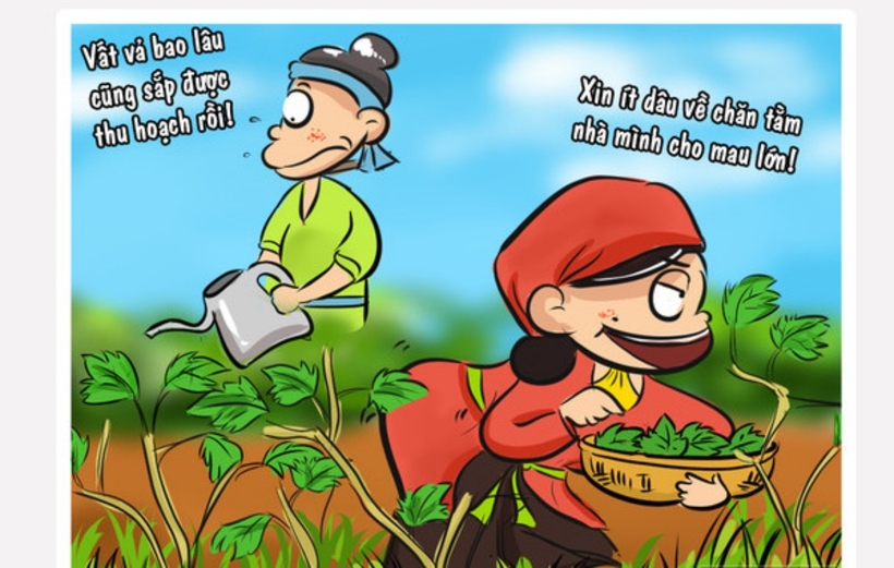 “Râu ông nọ cắm cằm bà kia” thường được sử dụng để ám chỉ sự nhầm lẫn, lắp ghép, lộn xộn, không chấp nhận được. Trên thực tế, nghĩa câu này không sai những lại khác nghĩa hoàn toàn với nghĩa gốc. Nghĩa gốc sẽ là “Dâu ông nọ chăn tằm bà kia”, ý của câu này để ám chỉ việc lợi dụng những thứ thuộc về người khác để làm lợi cho riêng bản thân mình.