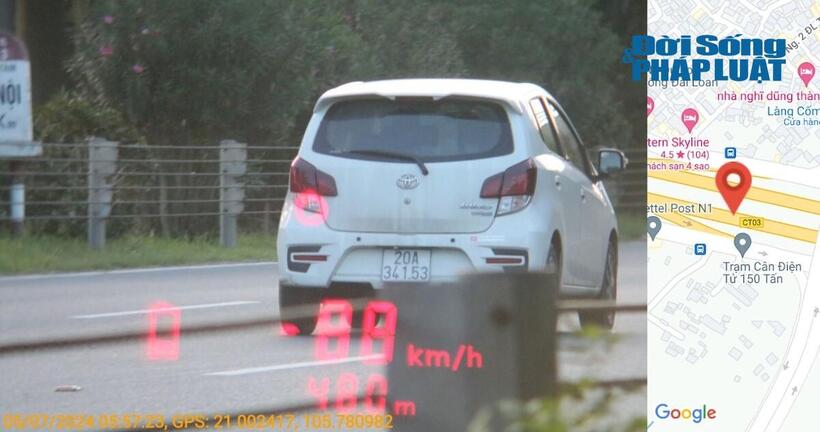 Hình ảnh phương tiện vi phạm