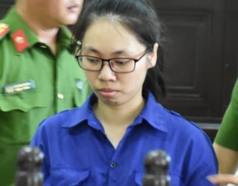Bị cáo Trang trong phiên toà ngày 17/7/2019. Ảnh: VnExpress