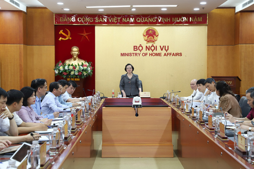 Quang cảnh một phiên họp của Bộ Nội vụ. (Ảnh: Bộ Nội vụ)