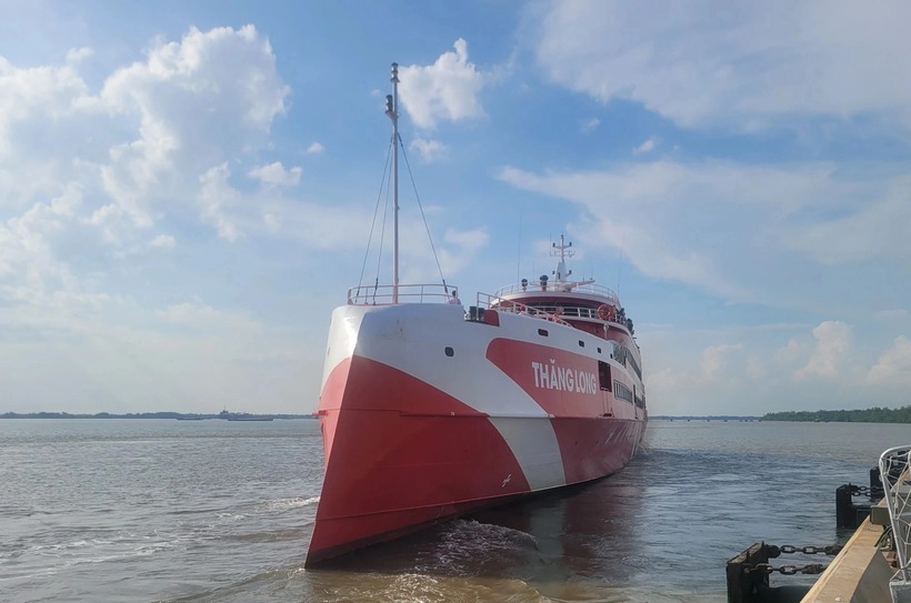 Tàu cao tốc có sức chứa trên 1.000 khách. Ảnh: Giao Thông