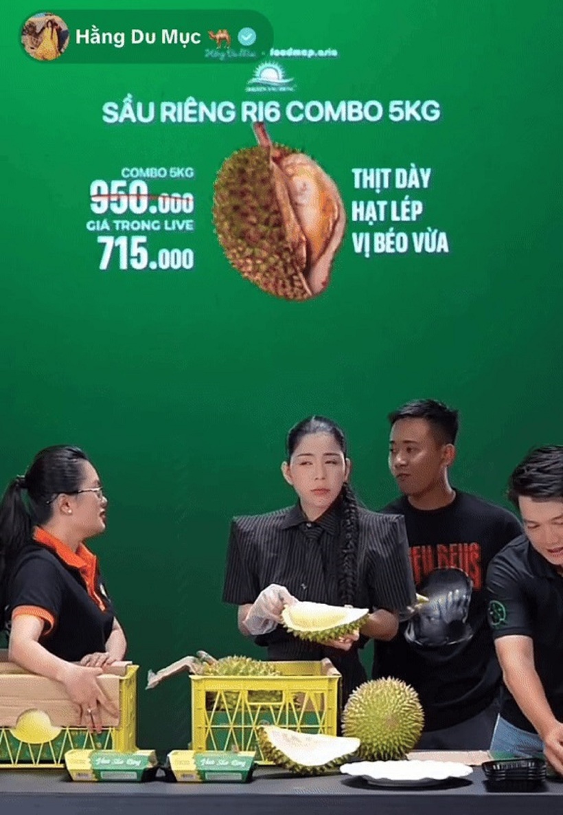 Người đại diện của nhãn hàng liên tục phàn nàn về việc Quang Linh Vlog ăn quá nhiều sầu riêng