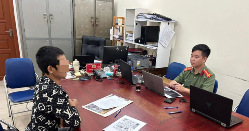N.V.T tại cơ quan công an.
