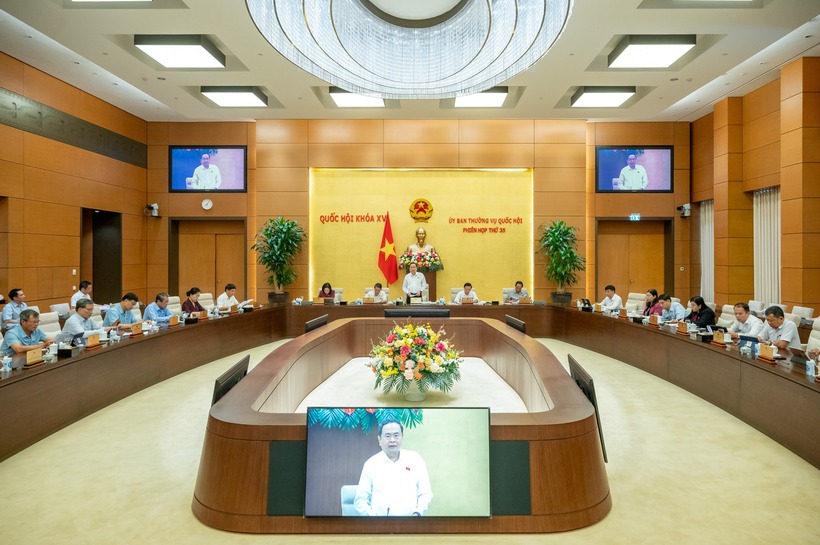 Quang cảnh phiên họp thứ 35 của Ủy ban Thường vụ Quốc hội.