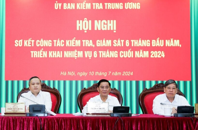 Ủy ban Kiểm tra Trung ương tổ chức Hội nghị sơ kết công tác kiểm tra, giám sát 6 tháng đầu năm và triển khai nhiệm vụ 6 tháng cuối năm 2024. Ảnh: Báo Giao thông.