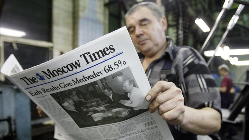 Tờ The Moscow Times. Ảnh: Getty