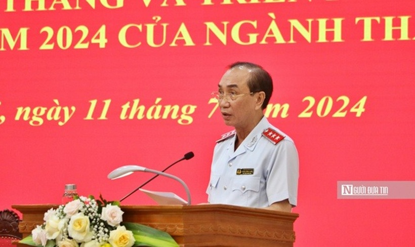 Ông Đặng Công Huẩn – Phó Tổng Thanh tra Chính phủ đọc báo cáo trước hội nghị.