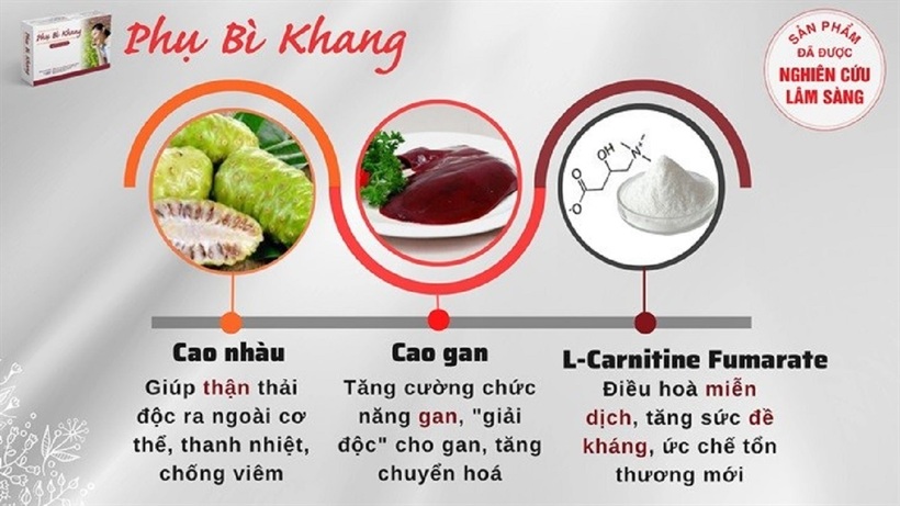 Phụ Bì Khang chứa cao nhàu, cao gan và L – Carnitine fumarate giúp hỗ trợ cải thiện mề đay dị ứng hiệu quả