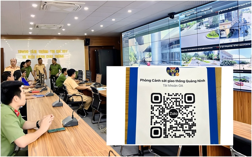 Mã QR để người dân gửi thông tin vi phạm về Phòng CSGT tỉnh Quảng Ninh. (Ảnh: Công an tỉnh Quảng Ninh)