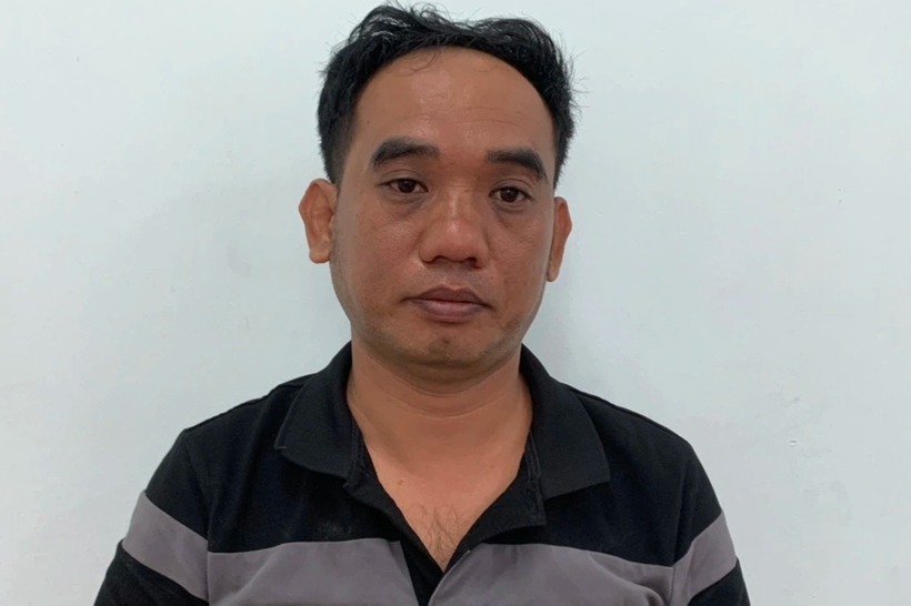 Đặng Quốc Huy tại cơ quan công an. Ảnh: Dân Trí