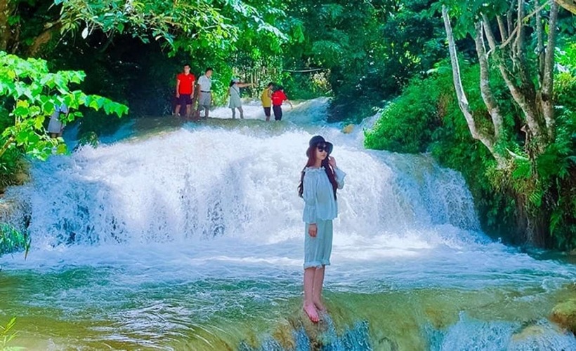 Khu vực thác ở Pù Luông