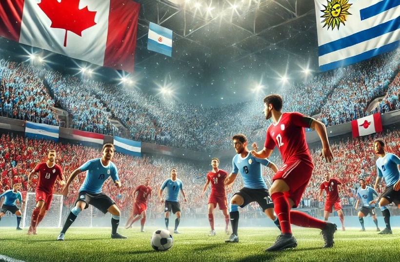 Nhận định soi kèo trận Canada với Uruguay, 7h00 ngày 14/7. Ảnh minh họa