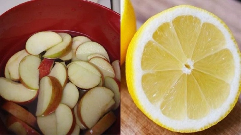 Nước chanh là một trong những phương pháp hiệu quả nhất để ngăn táo thâm. Ảnh minh họa