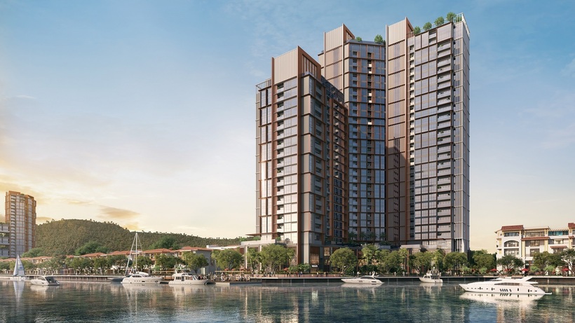 Phối cảnh minh họa phân khu cao tầng The Symphony. Ảnh Sun Property
