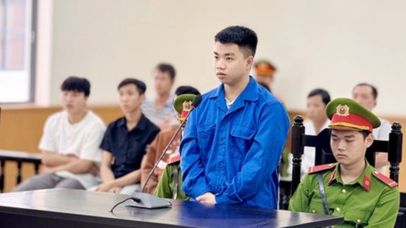 Ngô Nhựt Quân tại phiên tòa xét xử. Ảnh: Báo Giao Thông
