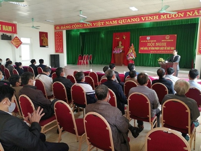 Một trong những hoạt động của Hội Luật gia Thanh Hóa tại địa phương. (Ảnh: HLG Thanh Hóa)