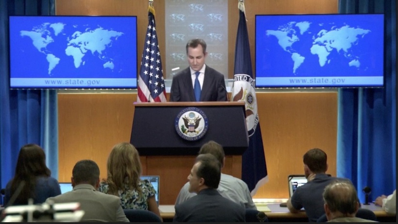 Người phát ngôn Bộ Ngoại giao Mỹ Matthew Miller. Ảnh: Reuters