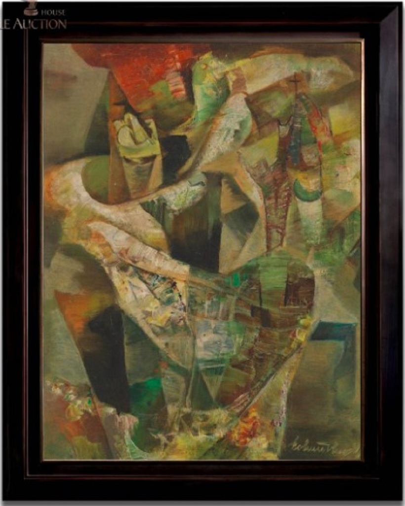 Hồ Hữu Thủ (sn. 1940). Chim, 1941. Sơn dầu trên toan. Ký dưới phải. 43.5 x 33 cm