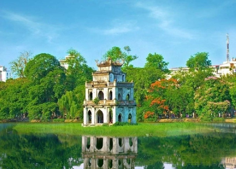 Tháp Rùa là điể đến không thể bảo qua khi đến với Hà Nội