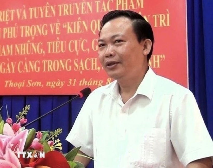 Tiến sỹ Nguyễn Hữu Thịnh, Phó Trưởng Ban Tuyên giáo Tỉnh ủy An Giang. Ảnh: TTXVN phát
