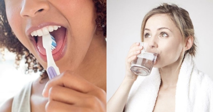 Buổi sáng ngủ dậy nên đánh răng hay uống nước trước?