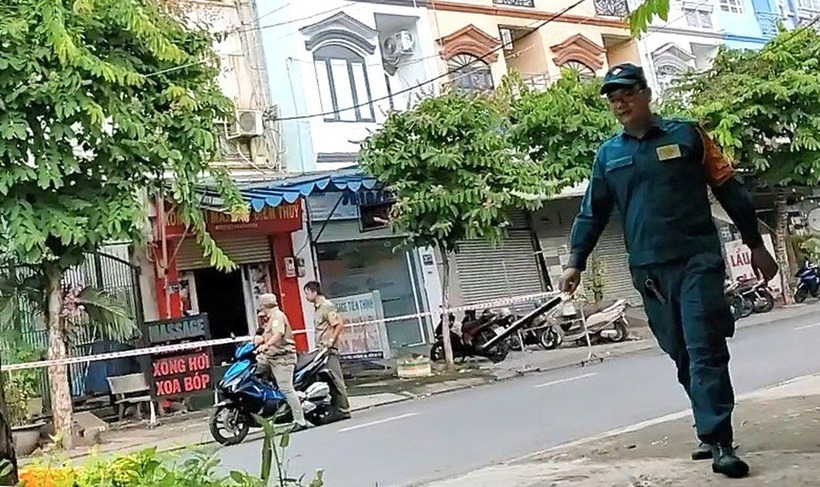 Hiện trường xảy ra vụ việc. Ảnh: Dân Trí