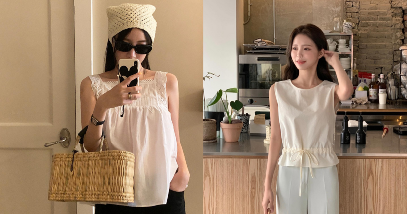 Áo gile vải thô vừa mang đến vẻ ngoài ngọt ngào vừa giúp hạ nhiệt mùa hè