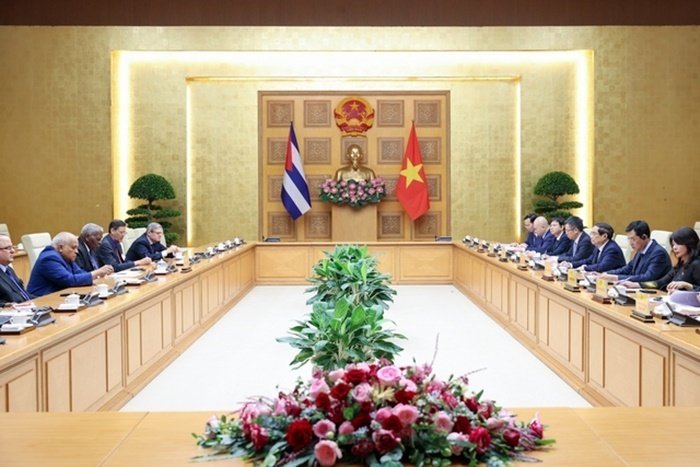 Quang cảnh buổi tiếp (Ảnh: VGP).