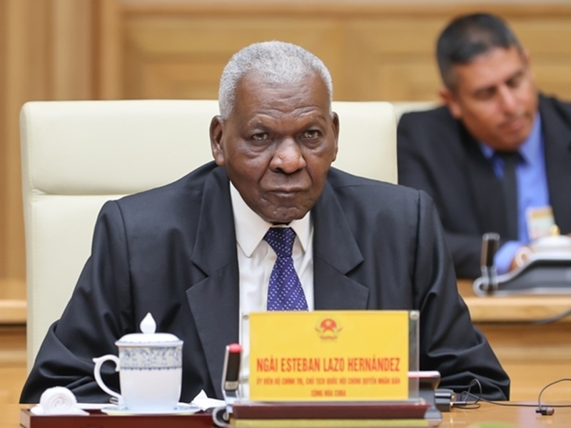 Chủ tịch Quốc hội Cuba Esteban Lazo Hernandez (Ảnh: VGP).
